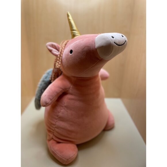 Pillowfort Weighted Plush Pegasus Throw Pillow Pink & Gold Polyester - Picture 10 of 10